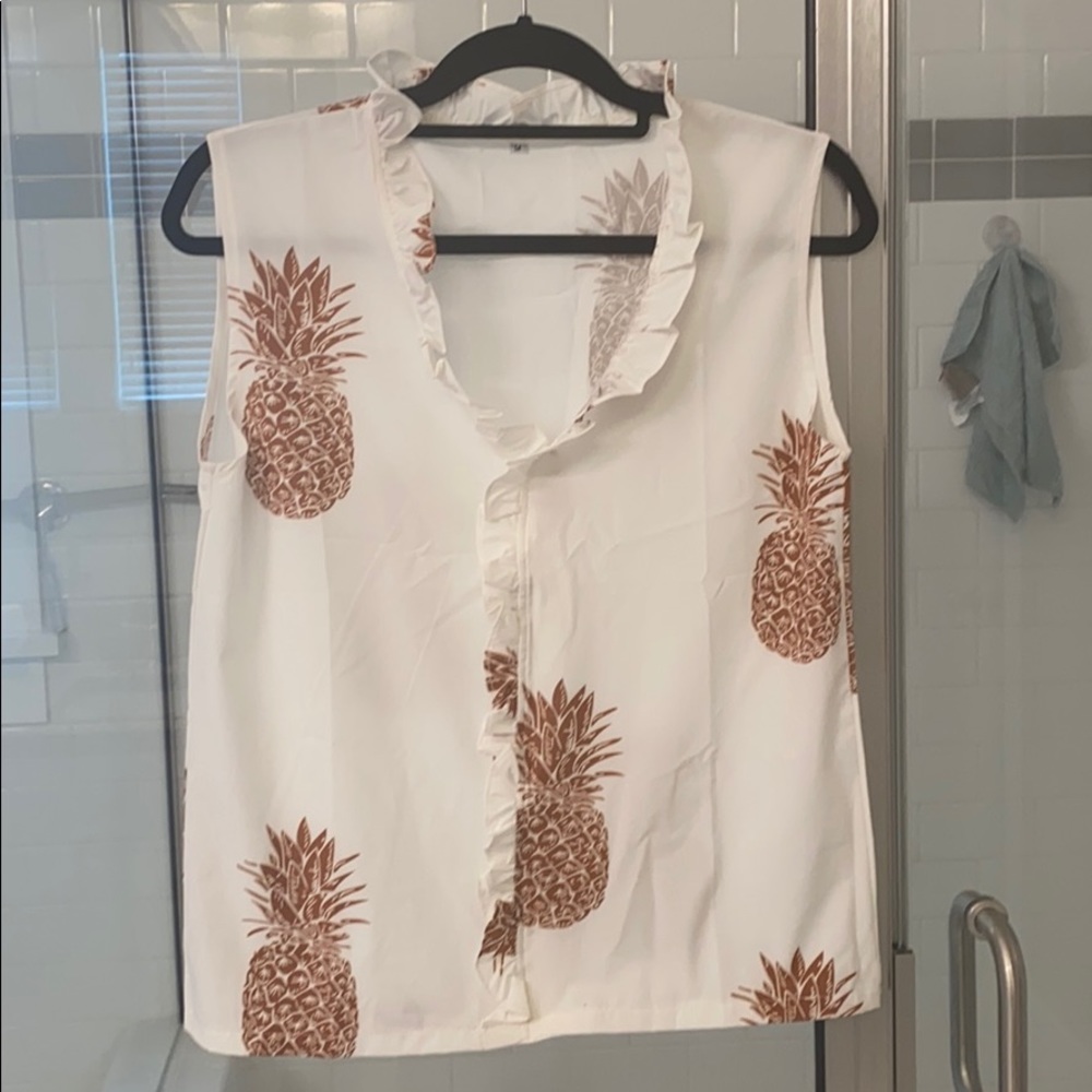 Pineapple Sleeveless Top
